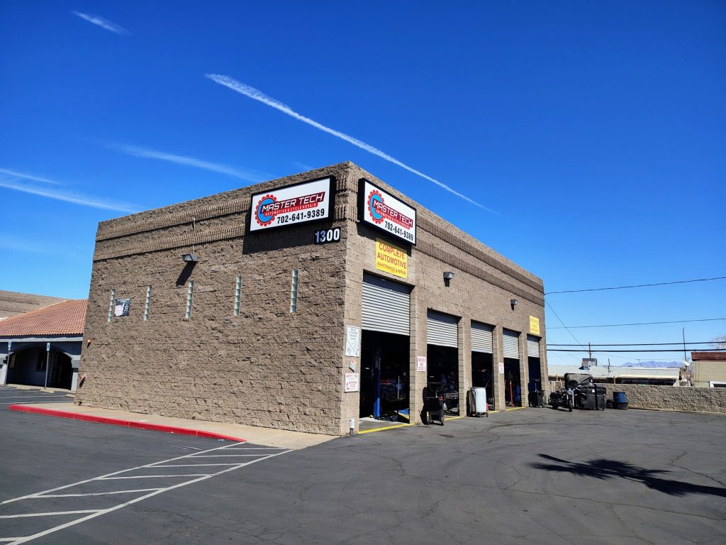 Master Tech Automotive and Cycle Repair. View from Boulder Highway in Henderson